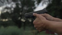 4K 60 Fps Slow Mo 44mm Hand Gun Shooting Target Bullets Shells Fight Scene Explosion