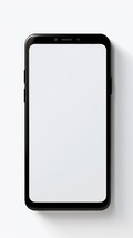 Stock image of a smartphone on a white background, modern and sleek design Generative AI
