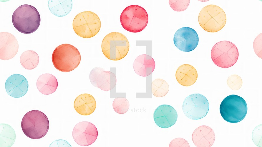 watercolor circles