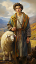 A young joseph as a shepherd 