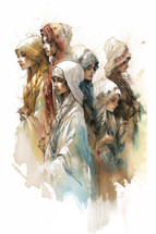 Painting of Women in the Bible