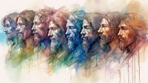 Colorful Painting of the Disciples