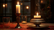 Jewish candle light dinner.