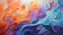 Whirling colors, vivid abstraction Generative AI