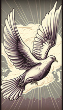 An illustration of a dove 