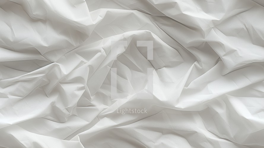 Crinkled and wrinkled paper texture. Generative AI