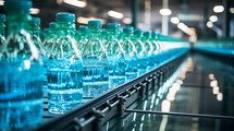 Bottling Process in Mineral Water Plant Generative AI