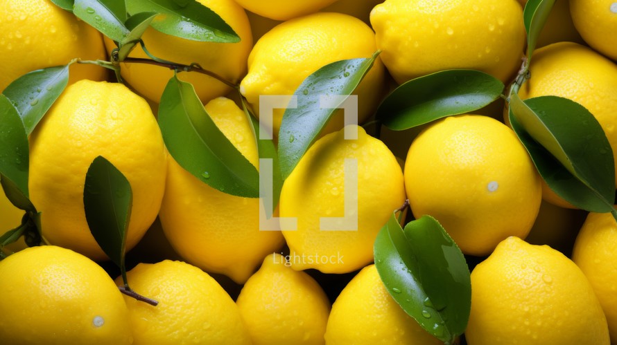Lemon Background Generative AI