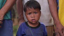 Asian Child Poverty Living In Small Village In The Mountains Poor Ethnic Philippines