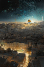 Artistic Painting of Jerusalem Israel
