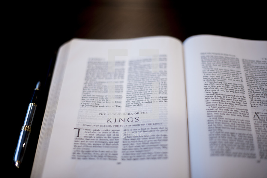 Bible opened to 2 Kings 