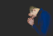 man praying 