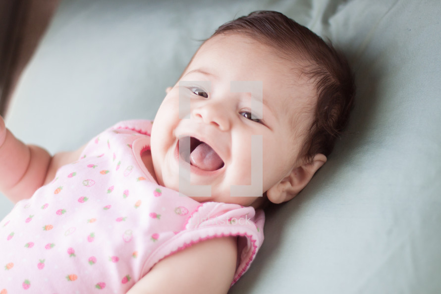 laughing infant 