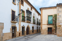 old street in Coria, Caceres, Extremadura, Spain