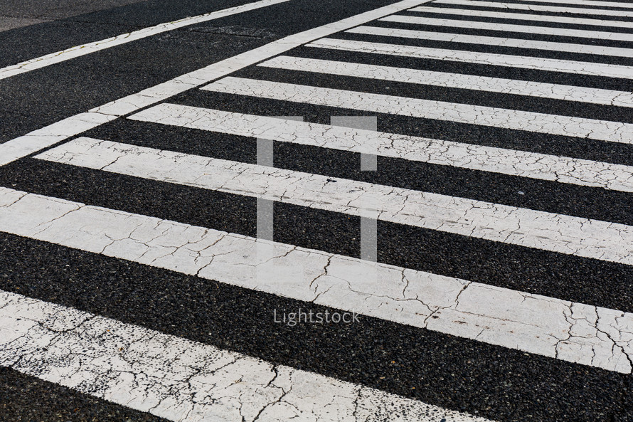crosswalk and asphalt 