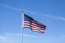 American Flag on a flag pole 