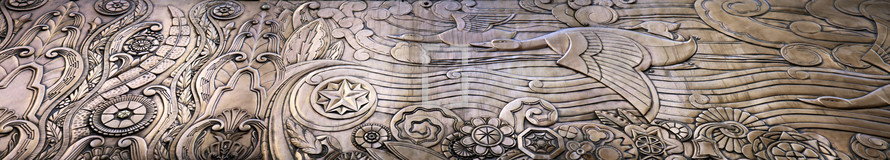 panorama carved wood 