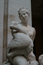 Marble statue at The Met in NYC