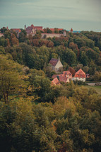 European village in the hills 