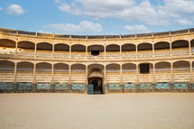 Ronda, Spain, monday. september 2 2024. interior of Bullring arena in Ronda. Malaga province, Andalusia, Spain