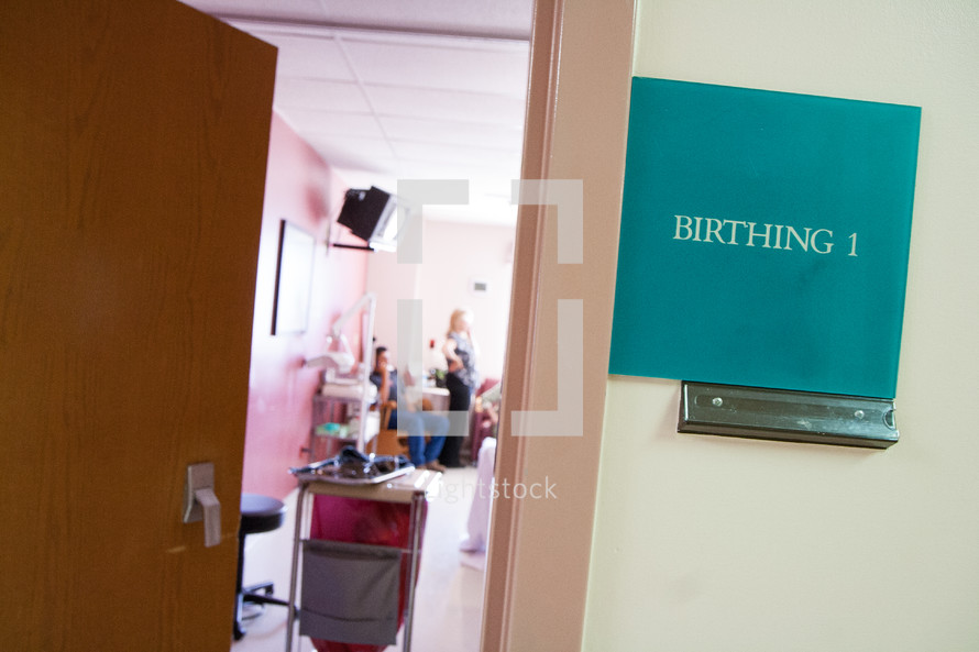 birthing room in a hospital 