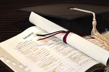 Spanish Bible, graduation, diploma