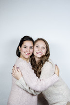 mother and teen daughter portrait 