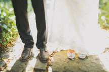  bride and groom feet