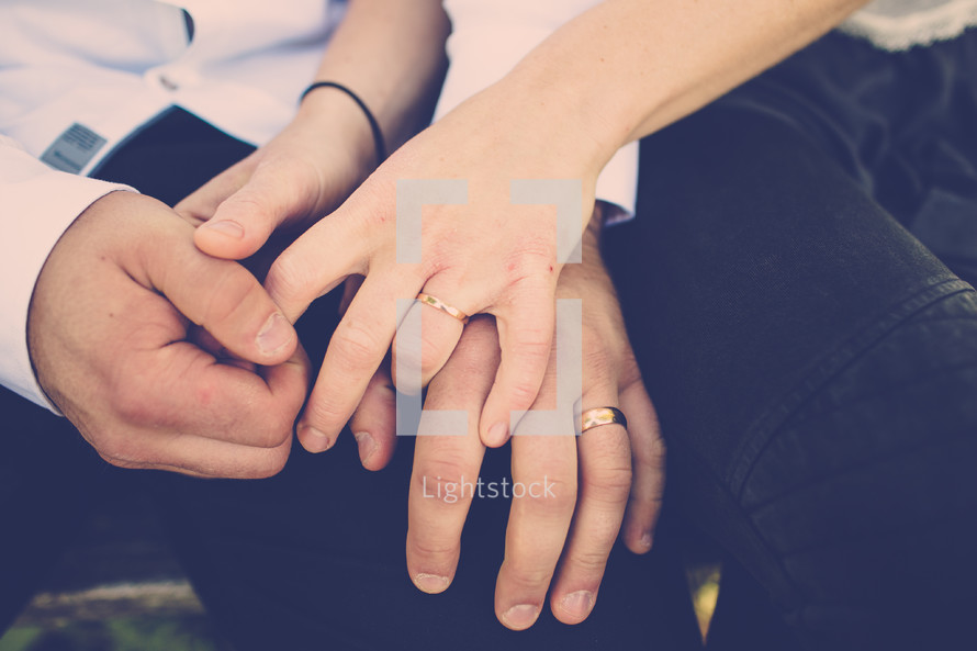 couple's hands 