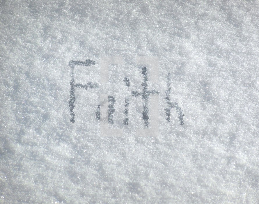 faith written in the snow