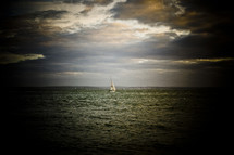 sailboat on the sea 