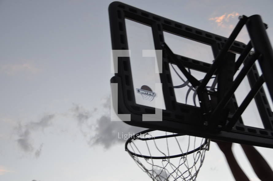 basketball net outdoors 