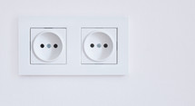 White Electrical Outlets on the wall