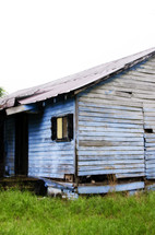 Dilapidated shack.