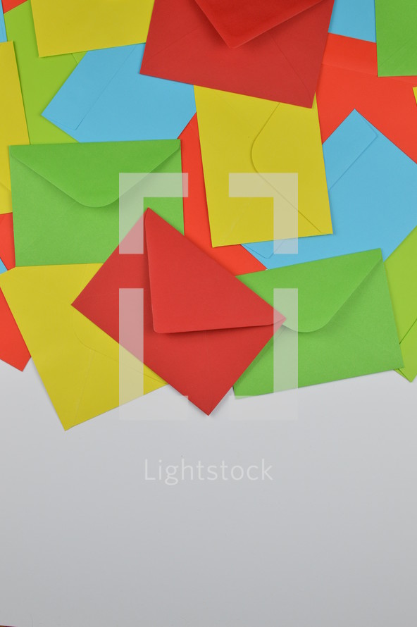 colorful envelopes 
