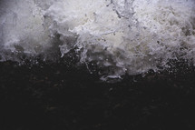 sea foam and rushing water 