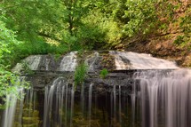 Long exposure photograph of a waterfall. (Cascade Falls in Osceola, WI)
