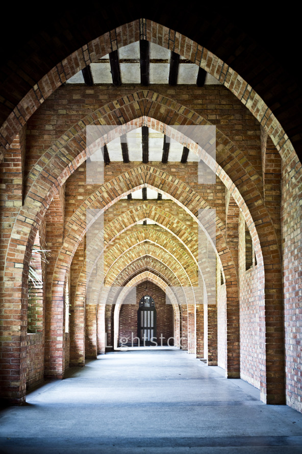 arched hallway 