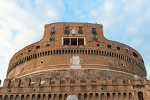 Castel Sant'angelo in a autumn day in Rome, Italy