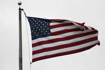 American Flag on a flag pole