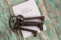 keys on a Holy Bible 