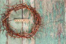 Rescued and crown of thorns 