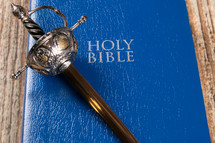 sword on a Holy Bible 