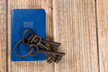 Keys on a Bible 