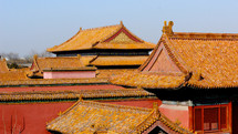 Golden roofs of forbidden city.