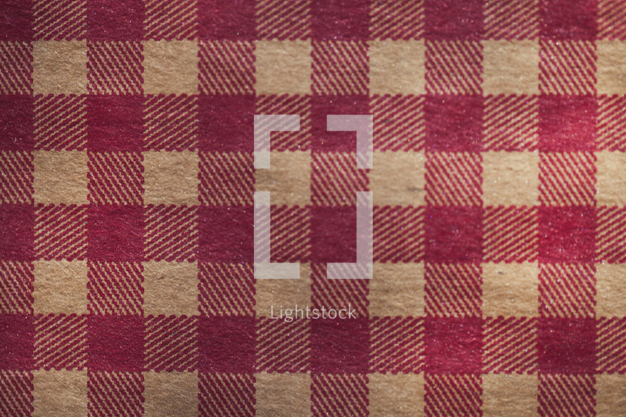 Red and tan checkered pattern