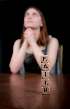 Woman in prayer - faith 