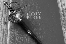 sword on a Holy Bible 