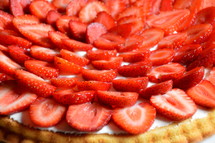 Strawberry tart.
