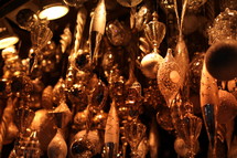 Christmas ornaments in a store 